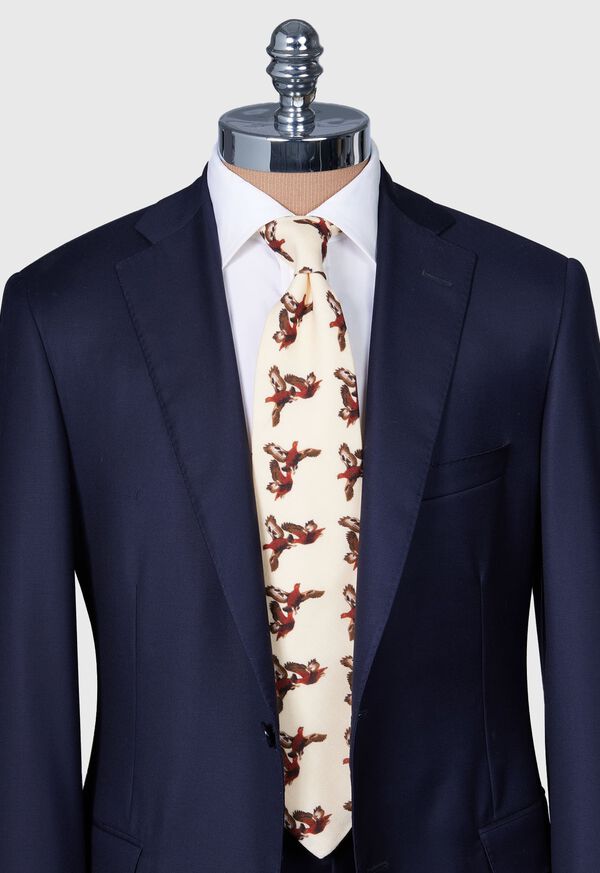 Paul Stuart Wool & Cashmere Pheasant Print tie, image 2