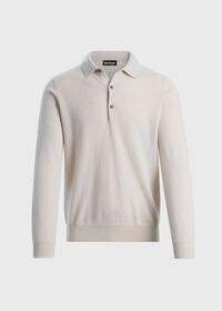 Paul Stuart Long Sleeve Cashmere Polo, thumbnail 1