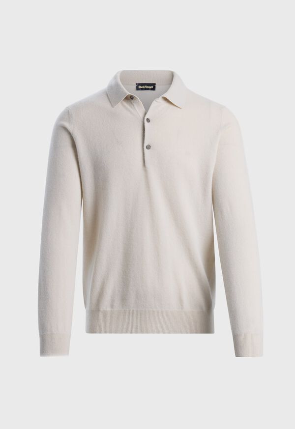 Paul Stuart Long Sleeve Cashmere Polo, image 1