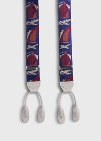 Paul Stuart Vintage Travel Motif Suspenders, thumbnail 2