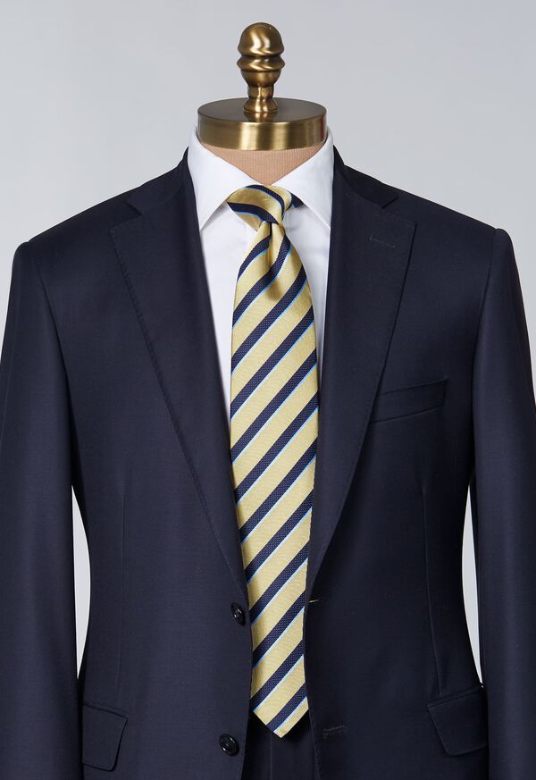 Paul Stuart Silk Jacquard Stripe Tie, image 2