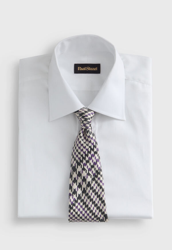 Paul Stuart Woven Silk Glen Plaid Tie, image 2