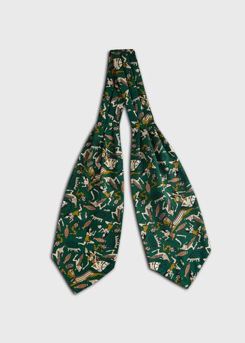 Paul Stuart Printed Silk Ascot