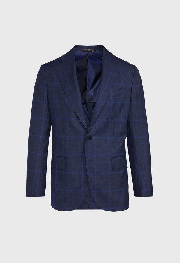 Paul Stuart Blue Plaid Suit, image 3