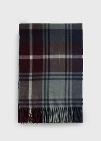 Paul Stuart Woven Cashmere Plaid Scarf, thumbnail 2