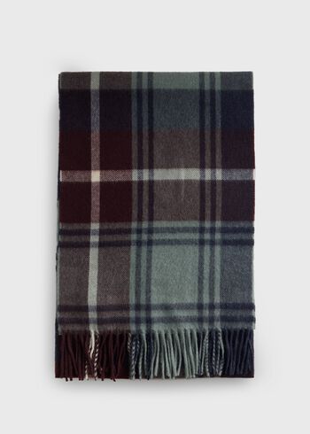 Paul Stuart Woven Cashmere Plaid Scarf