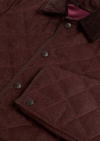 Paul Stuart Quilted Loden Barn Jacket with Corduroy Collar, thumbnail 3