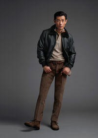 Paul Stuart Deerskin Bomber Jacket, thumbnail 2