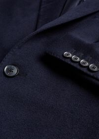 Paul Stuart Navy Cashmere Classic Overcoat, thumbnail 2