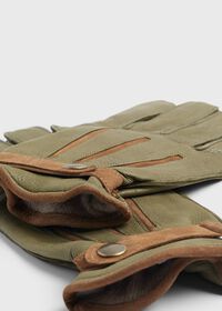 Paul Stuart Deerskin Gloves with Contrast Belt and Trim, thumbnail 2