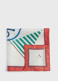 Paul Stuart Anchor Printed Silk Pocket Square, thumbnail 1