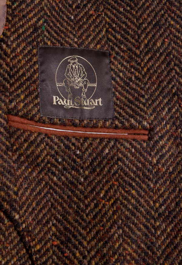 Paul Stuart Brown Tweed Chore Coat, image 4