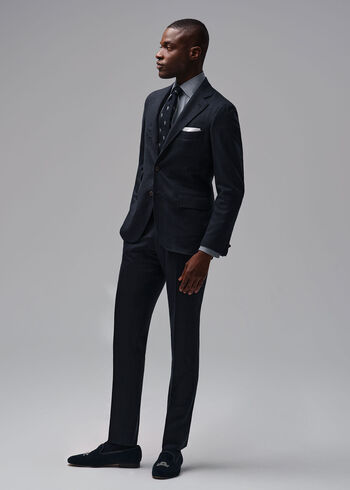 Paul Stuart Tonal Plaid Three-Button Wool Suit