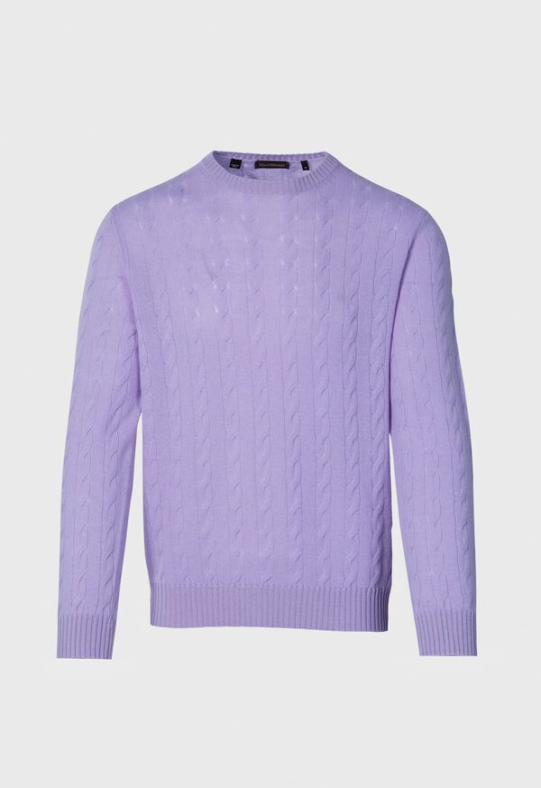 Paul Stuart Cashmere Cable Crewneck Sweater, image 1