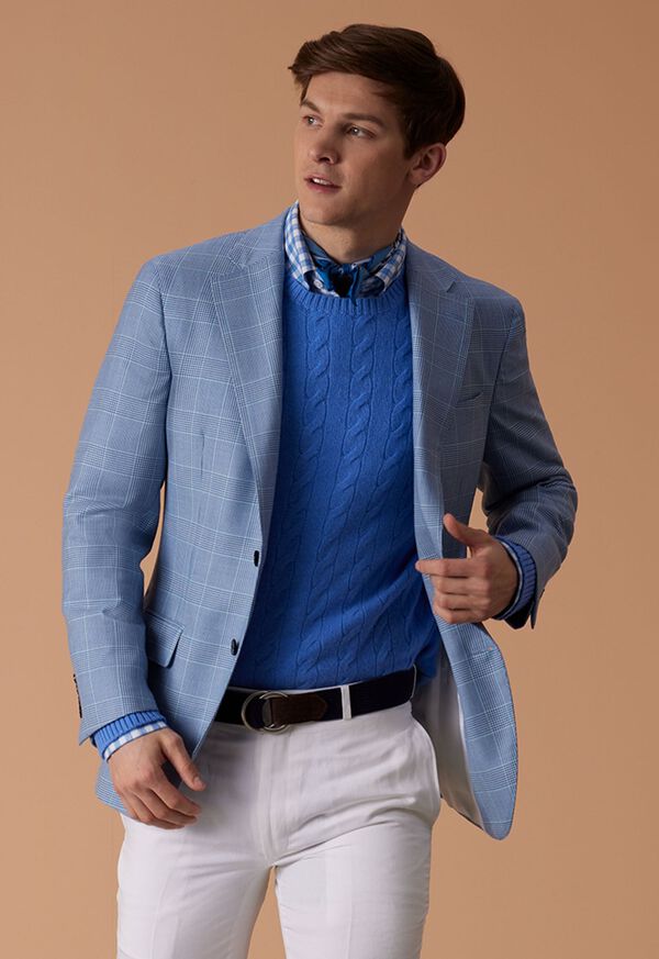 Paul Stuart Cashmere Cable Crewneck Sweater, image 2