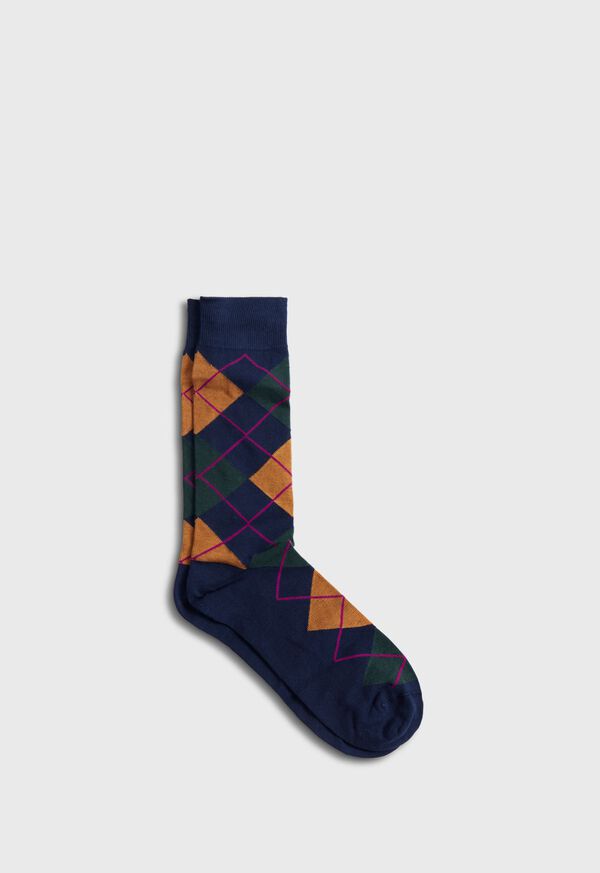 Paul Stuart Cotton Blend Argyle Sock, image 1