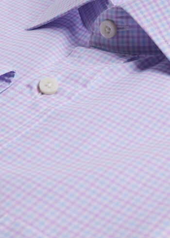 Paul Stuart Small Check Cotton Dress Shirt
