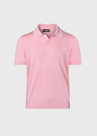 Paul Stuart Short Sleeve Silk Polo, thumbnail 1