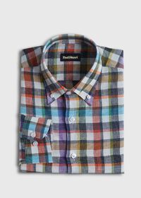 Paul Stuart Linen Check Sport Shirt, thumbnail 1