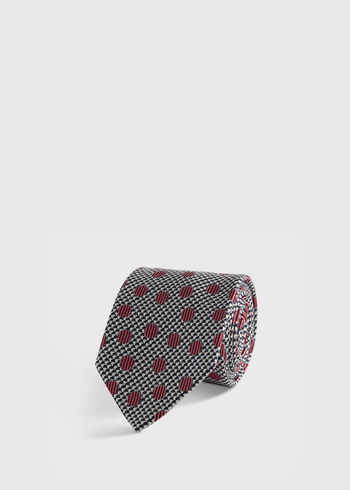 Paul Stuart Circle and Houndstooth Silk Tie