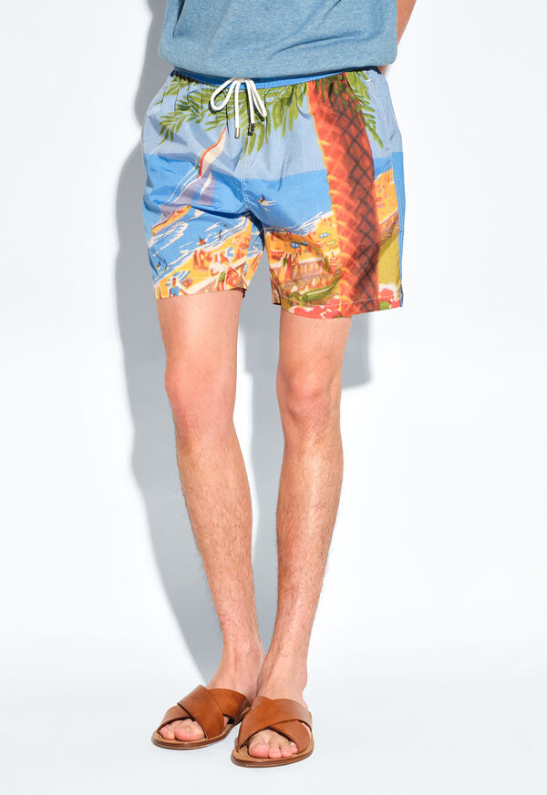 Paul Stuart Beach Scene Swim Trunk, image 3