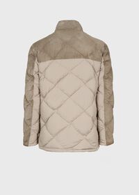 Paul Stuart Suede Diamond Quilt Down Jacket, thumbnail 3