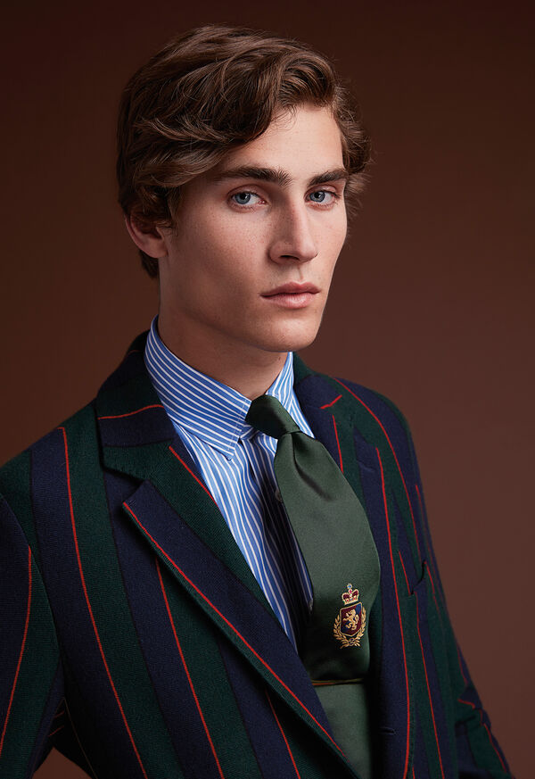 Paul Stuart Crest Motif Silk Tie, image 2