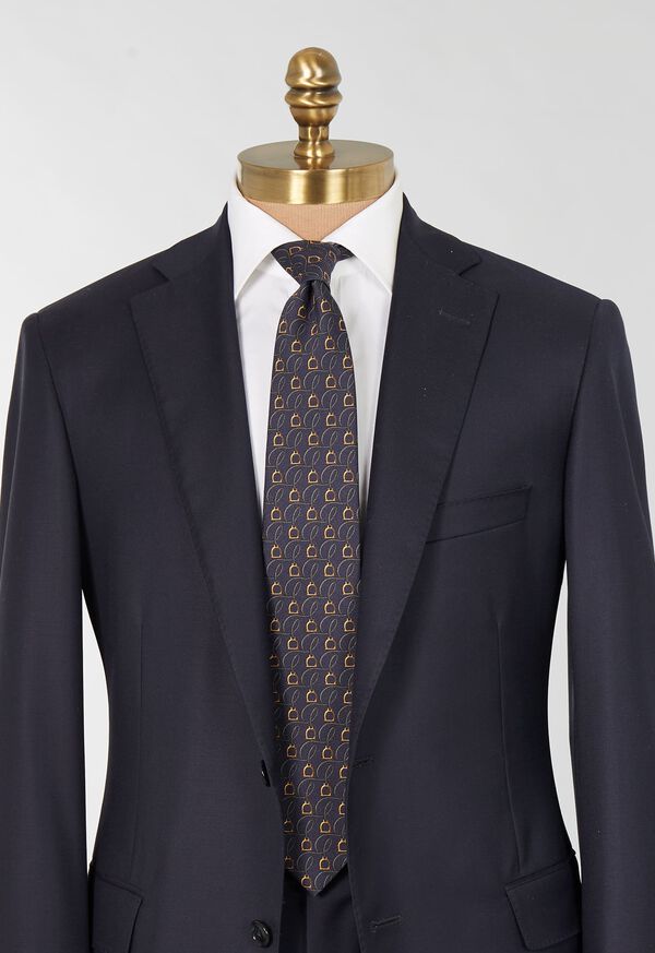 Paul Stuart Printed Silk Belts and Bits Tie, image 2