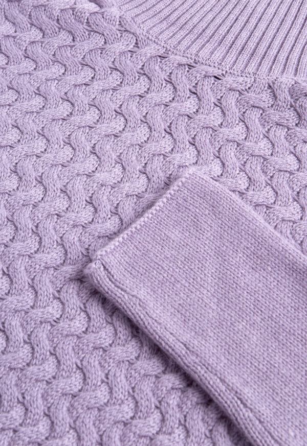 Paul Stuart Cashmere Turtleneck with Fancy Cable Detail, image 2
