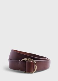 Paul Stuart O-Ring Leather Belt, thumbnail 1