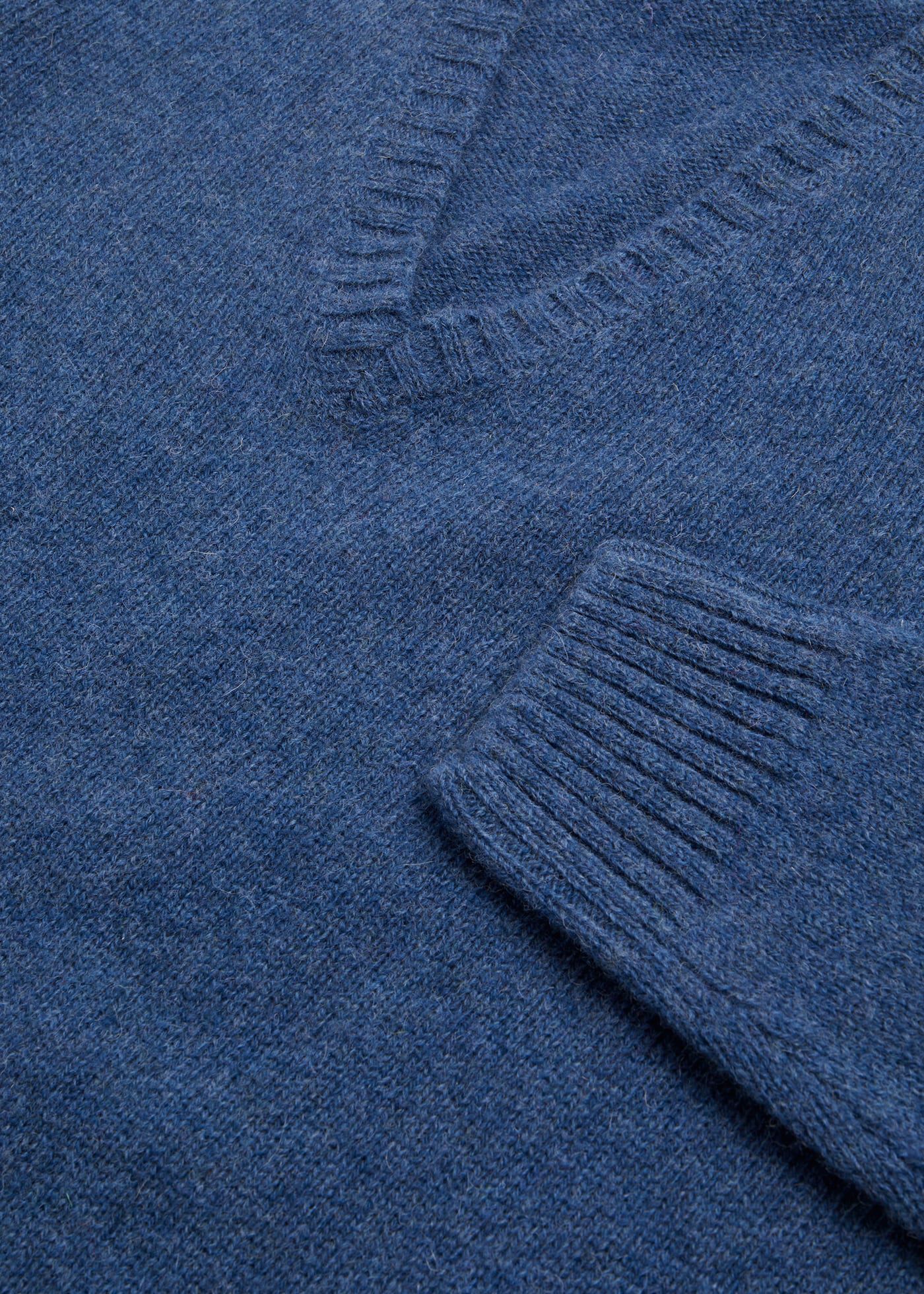 Shetland Wool V-Neck Sweater
