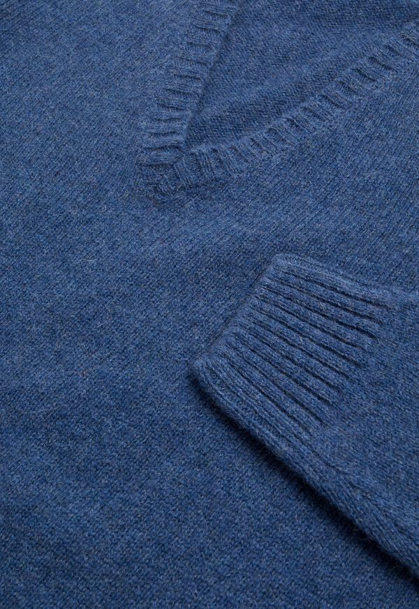 Paul Stuart Shetland Wool V-Neck Sweater, image 7