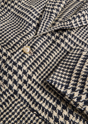 Paul Stuart Linen & Silk Plaid Jacket
