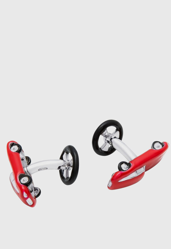 Paul Stuart Red Fast Car Cuff Links, image 1