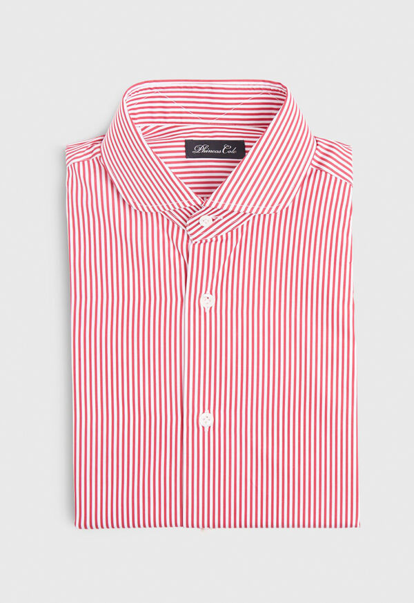 Paul Stuart Stripe Round Collar Dress Shirt
