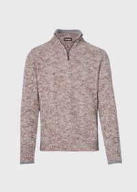 Paul Stuart Marled Quarter Zip Sweater, thumbnail 1