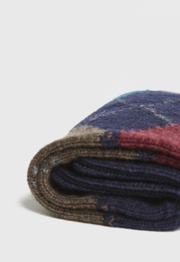 Paul Stuart Wool and Cashmere Blend Argyle Socks, image 2