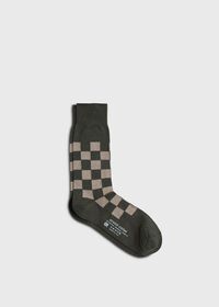 Paul Stuart Cotton Checkerboard Sock, thumbnail 1