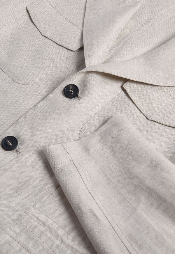 Paul Stuart Linen Shirtweight Field Jacket, image 2