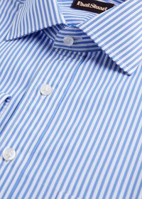 Paul Stuart Blue and White Bengal Stripe Dress Shirt, thumbnail 3