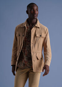 Paul Stuart Belsetta Safari Jacket with Suede Trim, thumbnail 2