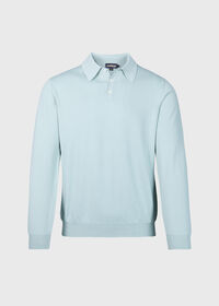 Paul Stuart Egyptian Cotton Long Sleeve Polo, thumbnail 1