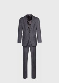 Paul Stuart Grey Micro Weave Super 180s Wool Suit, thumbnail 1