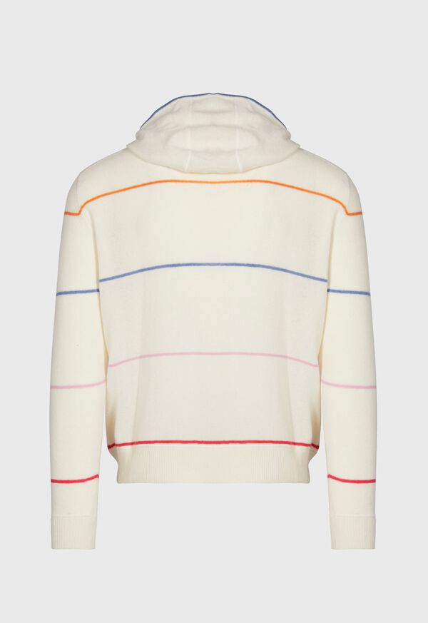 Paul Stuart Hooded Cashmere Stripe Sweatshirt, image 3