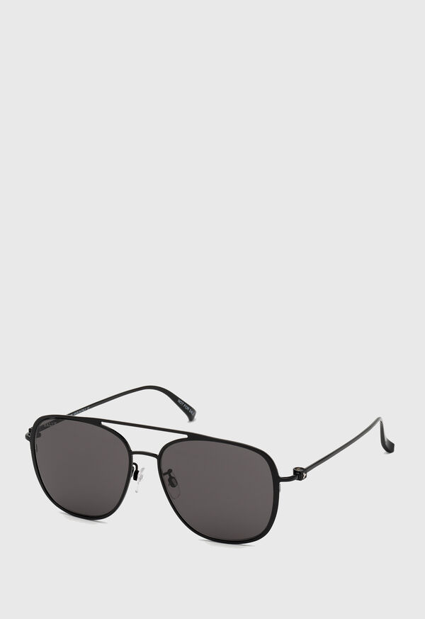 Paul Stuart Bally's Shiny Black Metal Sunglasses, image 1