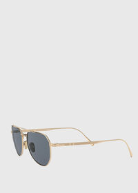 Paul Stuart Persol's Gold Aviator Sunglasses, thumbnail 2
