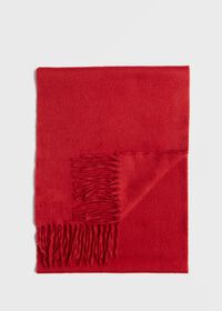 Paul Stuart Cashmere Solid Color Scarf with Embroidered Logo, thumbnail 14