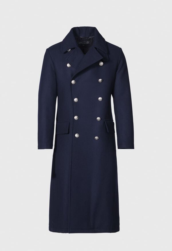 Paul Stuart Double Breasted Military Long Coat, image 7