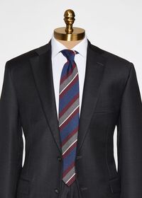 Paul Stuart Multi Colored Textured Stripe Tie, thumbnail 2