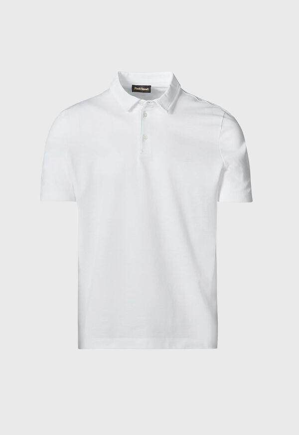 Paul Stuart Cotton Pique Short Sleeve Polo, image 1